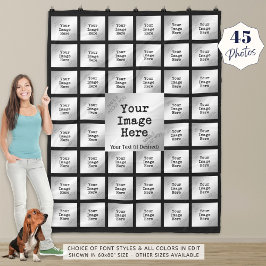 45-Foto Collage Keepake Fleecedecke