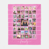 45 FotoCollage Einzigartiges Personalisiertes DIY  Fleecedecke (Vorderseite)