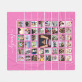 45 FotoCollage Einzigartiges Personalisiertes DIY  Fleecedecke (Vorderseite (Horizontal))