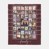 45 FotoCollage Einzigartiges Personalisiertes DIY  Fleecedecke (Vorderseite)