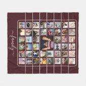 45 FotoCollage Einzigartiges Personalisiertes DIY  Fleecedecke (Vorderseite (Horizontal))