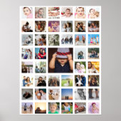 45 FotoCollage Personalisiert Poster (Vorne)