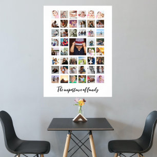 45 FotoCollage und Text Personalisiert Poster