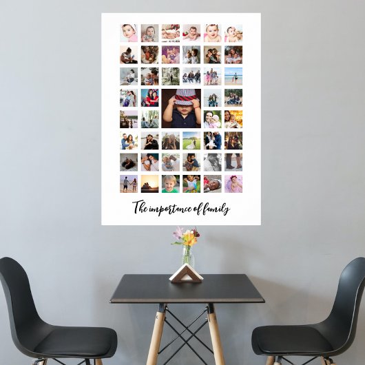 45 FotoCollage und Text Personalisiert Poster