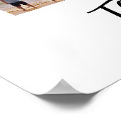 45 FotoCollage und Text Personalisiert Poster (Ecke)