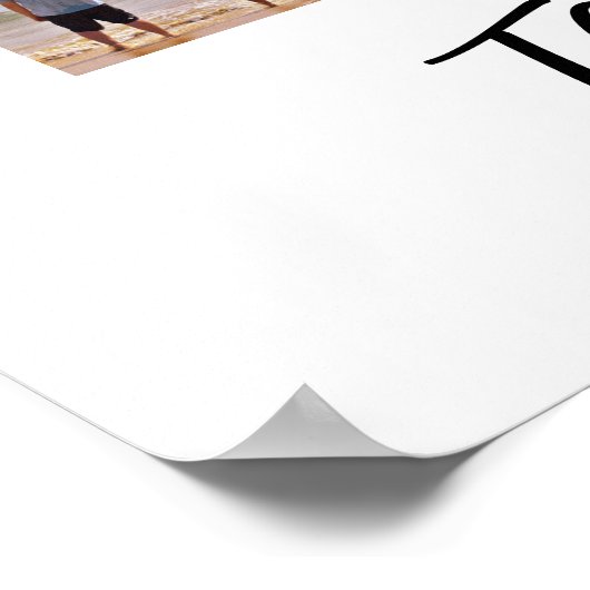 45 FotoCollage und Text Personalisiert Poster (Ecke)