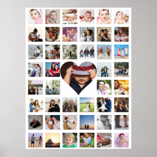 45 Fotomaterial Personalisiert mit Herz Poster