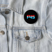 45! Funny Minimalistisch Anti-trump F45 Graphic Button (Beispiel)