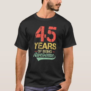 45. Geburtstag 45 Jahre alt Vintag 45 Jahre bei T-Shirt