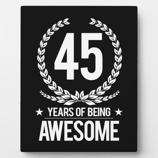 45. Geburtstag (45 Jahre Phantastisch) Fotoplatte (Vorderseite)