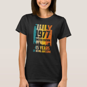 45. Geburtstag 45 Jahre Phantastisch seit Juli 197 T-Shirt