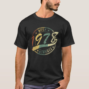 45. Geburtstag Bestes Vintage 1978 Mann oder Frau  T-Shirt