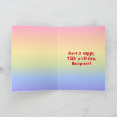 45. Geburtstag: Farbiger Regenbogen # 45, Individu Karte (Innenseite)