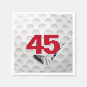 45. Geburtstag Golf Ball Serviette