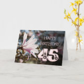 45. Geburtstag mit Magnolie Karte (Gelbe Blume)