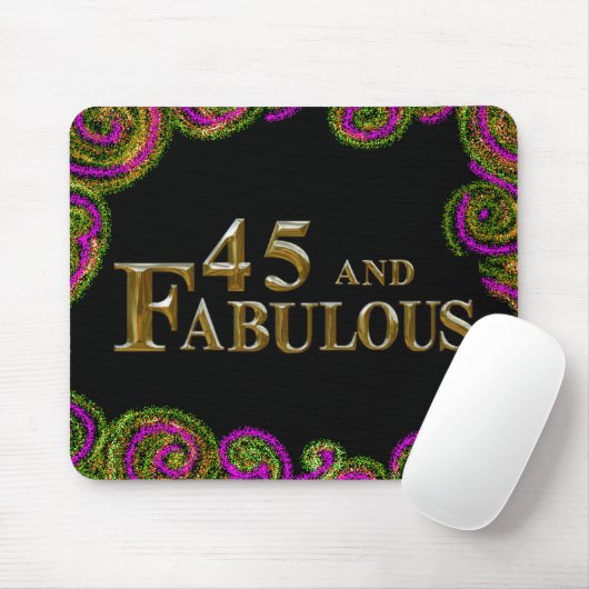 45. Geburtstag Mousepad (Mit Mouse)