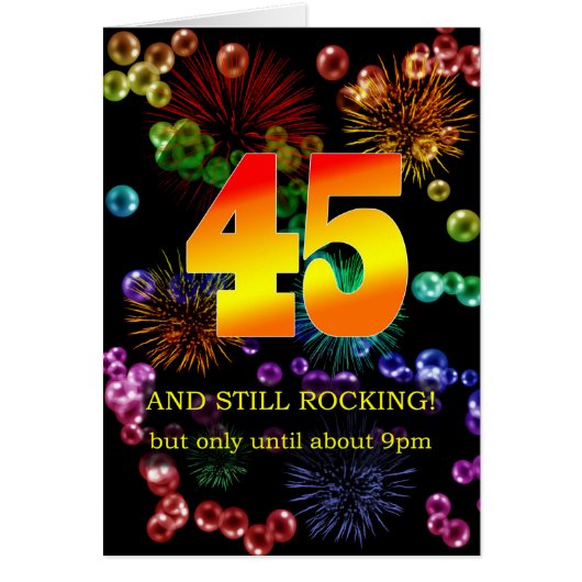 45. Geburtstag noch rocken (Vorne)