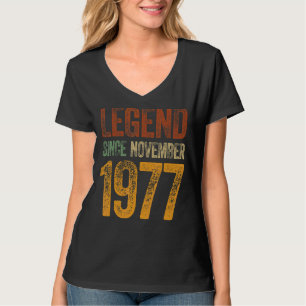 45. Geburtstag November Geboren 45 Jahre Legend se T-Shirt