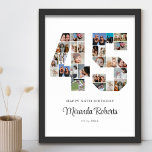 45. Geburtstag Nr. 45 Custom Foto Collage Poster<br><div class="desc">Feiern Sie 45. Geburtstag mit dieser personalisierten Nummer 45 Foto Collage Poster. Dieses individuell gestaltbare Geschenk eignet sich auch für Hochzeitsfeiern. Es ist eine großartige Möglichkeit, wertvolle Erinnerungen aus Ihrer Hochzeit und Ihrem verheirateten Leben zu zeigen. Das Poster enthält eine Collage von Fotos, die diese besonderen Momente erfassen, und kann...</div>