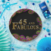 45. Geburtstag Pappteller (Party)