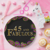 45. Geburtstag Pappteller (Party)