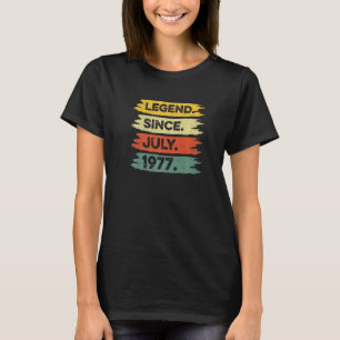 45. Geburtstag Retro Vintage Legende seit Juli 197 T-Shirt