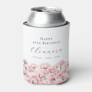 45. Geburtstag Rosa Nelke Januar Geburtsblume Dosenkühler