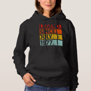 45. Geburtstag seit Juli 1977 45 Jahre alt Hoodie