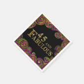 45. Geburtstag Serviette (Ecke)