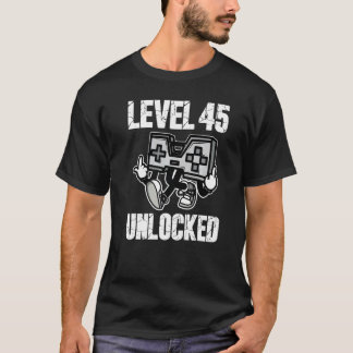 45. Geburtstag Stufe 45 Entsperrte Jubiläum 45 Jah T-Shirt