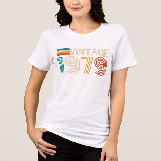 45. Geburtstag Tri-Blend Shirt (Vorderseite)