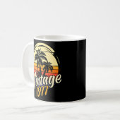 45. Geburtstag Vintag 1977 Kaffeetasse (Vorderseite Links)