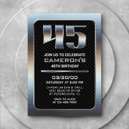 45. Geburtstagseinladung von Männern Einladung