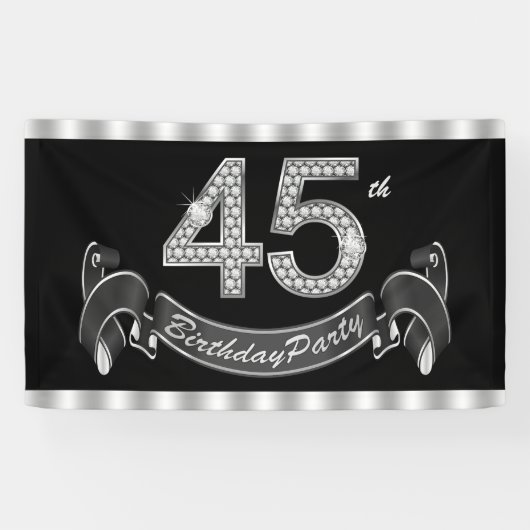 45. Geburtstagsfeier Banner (Horizontal)