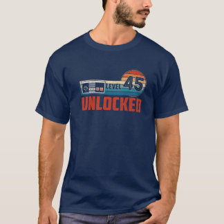 45 Geburtstagsgeschenk Unverriegelte Stufe 45 Vint T-Shirt