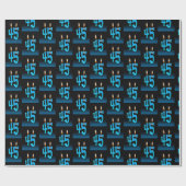 45. Geburtstagskandale mit Eyeballs Geschenkpapier (Flach)