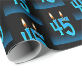 45. Geburtstagskandale mit Eyeballs Geschenkpapier (Rolleneckpunkt)