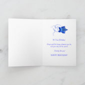 45. Geburtstagskarte mit abstrakten Plätzen. Karte (Innenseite)