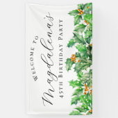 45. Geburtstagsparty Dezember Geburtstagsfeier Blu Banner (Vertikal)