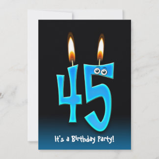 45. Geburtstagsparty Einladung