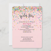 45. Geburtstagsparty Konfetti Einladung (Vorderseite)