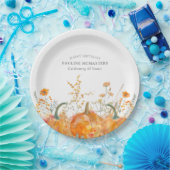 45. Geburtstagsparty Pumpkin Wildblume Custom Pappteller (Party)