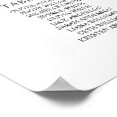 45 große Tische finden Ihre Sitzkarte Poster (Ecke)