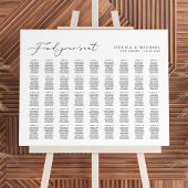 45 große Tische finden Ihre Sitzkarte Poster