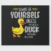 45.Gummiente für Entenliebhaber Geschenkpapier (Flach)