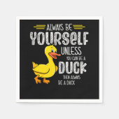 45.Gummiente für Entenliebhaber Serviette (Vorderseite)