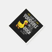 45.Gummiente für Entenliebhaber Serviette (Ecke)