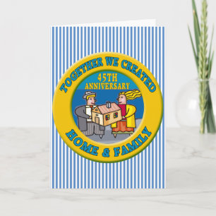 45. Hochzeitsjubiläums-Geschenke Karte