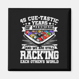 45. Hochzeitsplatz Billard 45 Jahre m Magnet