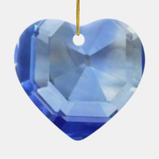 45. Hochzeitssaphir Keramik Ornament (Hinten)